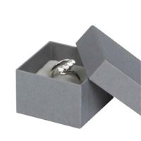 CARLA prsten 48x48 mm - ŠEDÁ