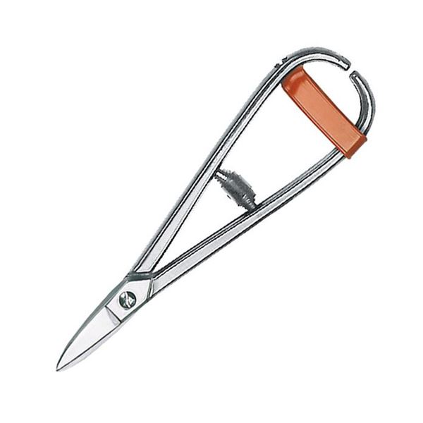 Nůžky na plech s uzavřenou rukojetí a pružinou, rovné, 180 mm