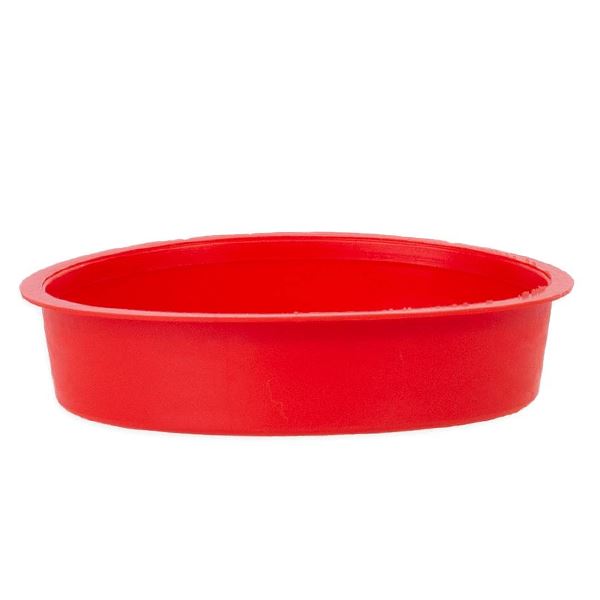 Plastové víko pro kádinku 1000 ml, červené