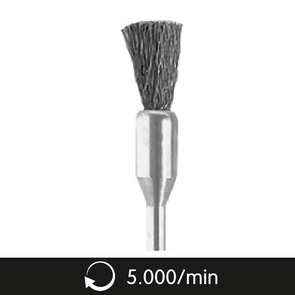 Mini štěteček ocelový, montovaný