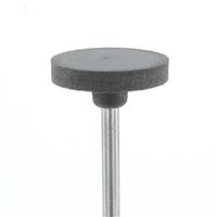 Silikonový kotouček montovaný 15x2,5 mm, černý, střední