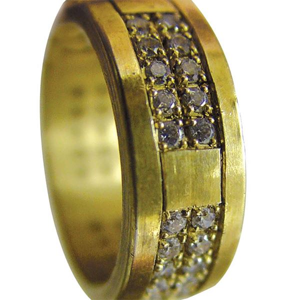 Mosazný cvičný prsten, šířka 5 mm