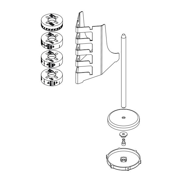 Upínač GRS pro broušení rýtek Apex Sharpening - vč. stojanu