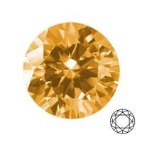 Syntetický korund GOLDEN TOPAZ, pr. 1,25 mm