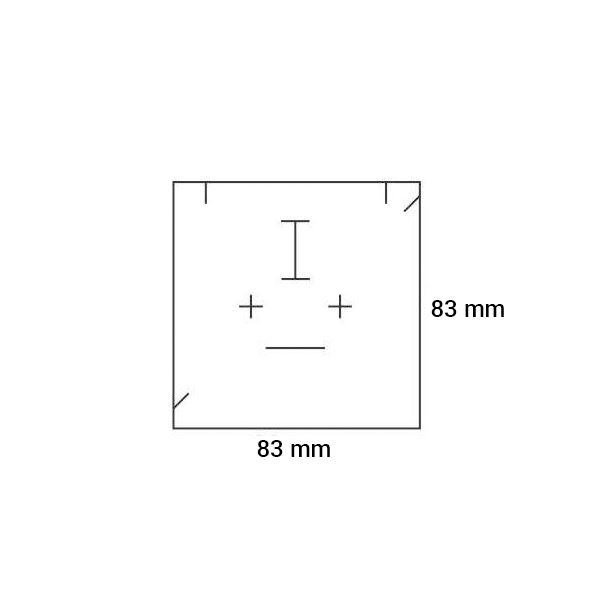 LENA souprava 83x83 mm - ČERVENÁ