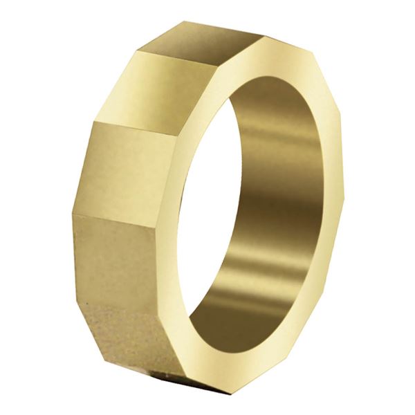 Dvanáctiúhelníkový mosazný cvičný prsten, bez otvorů