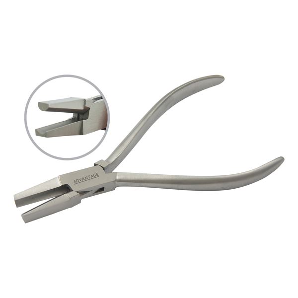Kleště tvarovací šínové půlkulaté s drážkou, 130 mm