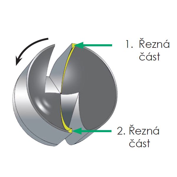 Fréza Fig.411T, pr.1,00 mm