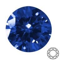 Syntetický korund BLUE SAPPHIRE, pr. 1,50 mm