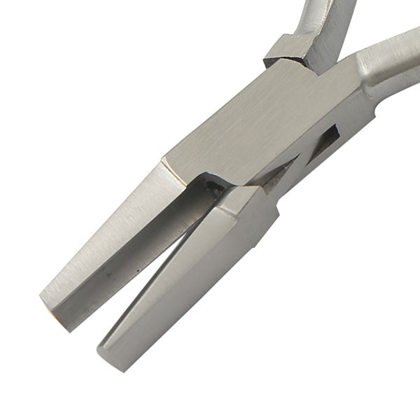Kleště tvarovací šínové půlkulaté s drážkou, 130 mm