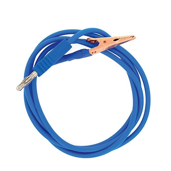 Kabel s krokodýlkem pro PUK, modrý