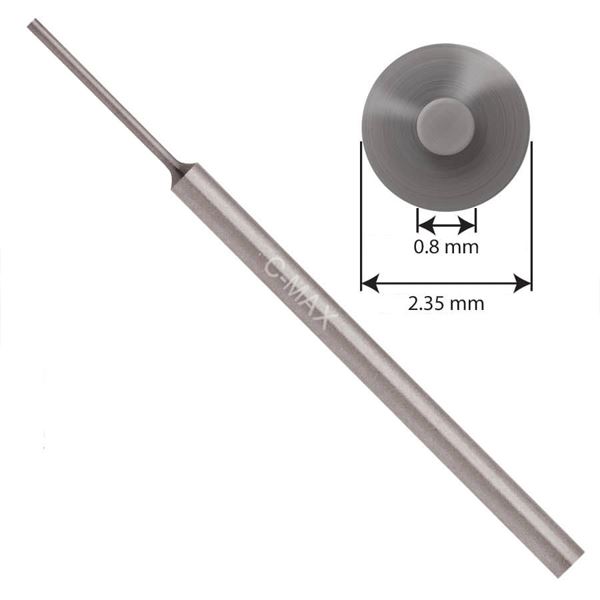 GRS Rýtko C-Max stupňovité kulaté pr. 0,80 mm, hrot 12 mm, polotovar