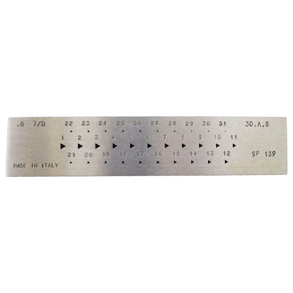 Průvlak trojhran 87% SP139, 3x2,61 - 0,5x0,435 mm, 31 otvorů