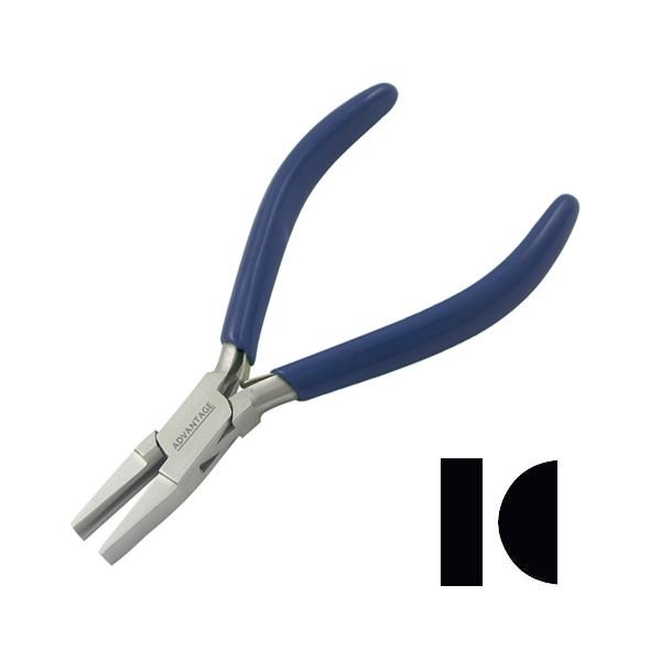 Kleště tvarovací šínové půlkulaté, izolované, 130 mm