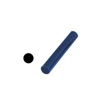 Vosková forma kulatá plná modrá pr. 27 mm