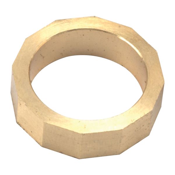 Dvanáctiúhelníkový mosazný cvičný prsten, mosaz, bez otvorů