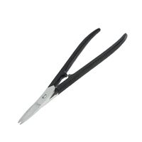 Nůžky na plech s otevřenou rukojetí, rovné, 180 mm, černé
