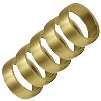 Mosazný cvičný prsten, klenutý, šířka 5,6 mm, 5 ks