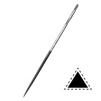 Pilník jehlový trojhran, 100 mm, hr.2