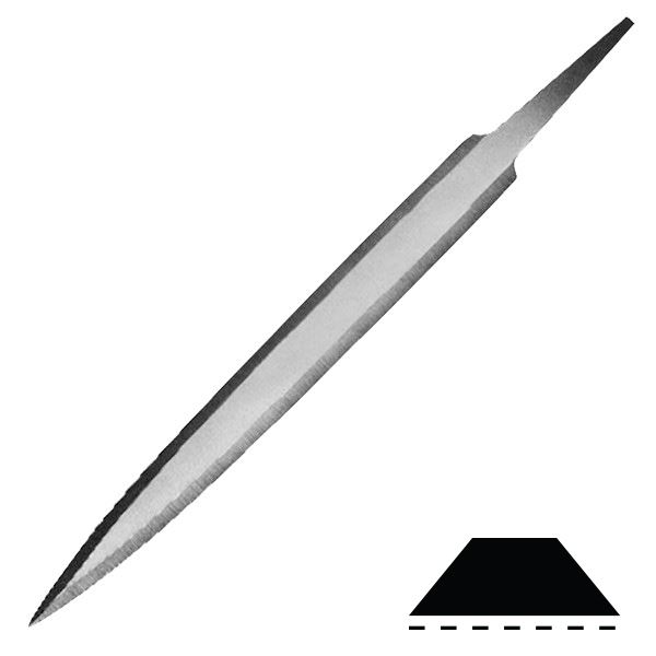 Pilník barette, 150 mm/15,5 mm/3,5 mm, hr.0
