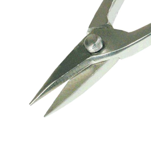 Nůžky na plech s uzavřenou rukojetí, rovné, 140 mm, Nerez