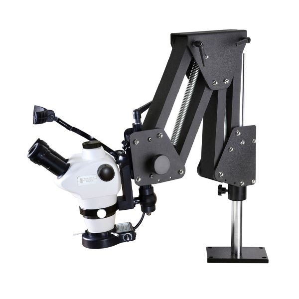 Zlatnický mikroskop Durston T60 včetně stojanu a LED osvětlení