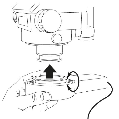 Laboratorní mikroskop ESC včetně stojanu a LED osvětlení