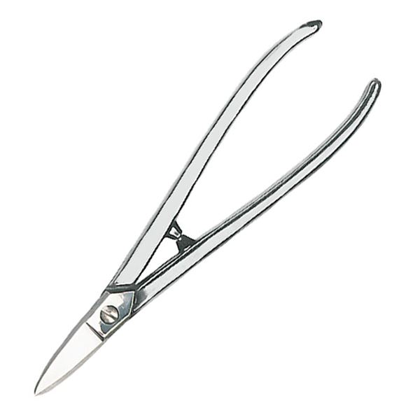 Nůžky na plech s otevřenou rukojetí, rovné, 180 mm