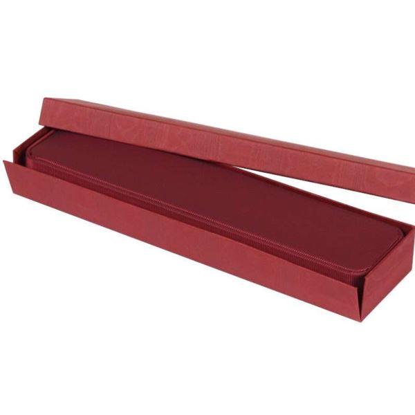 SATIN náramek, hodinky 215x44 mm - BORDÓ