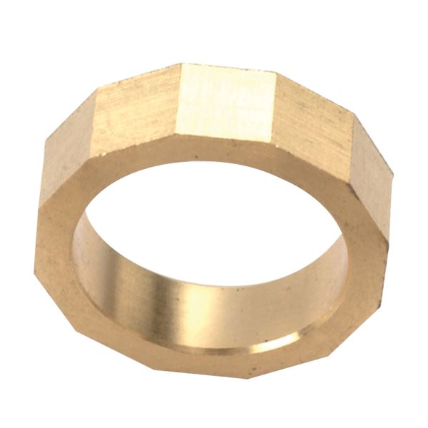 Dvanáctiúhelníkový mosazný cvičný prsten, mosaz, bez otvorů