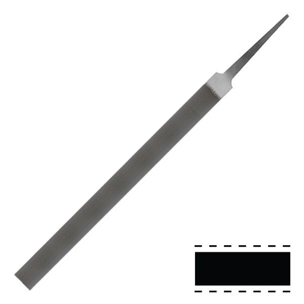 Pilník plochý, 100 mm/13 mm/3 mm, hr.3