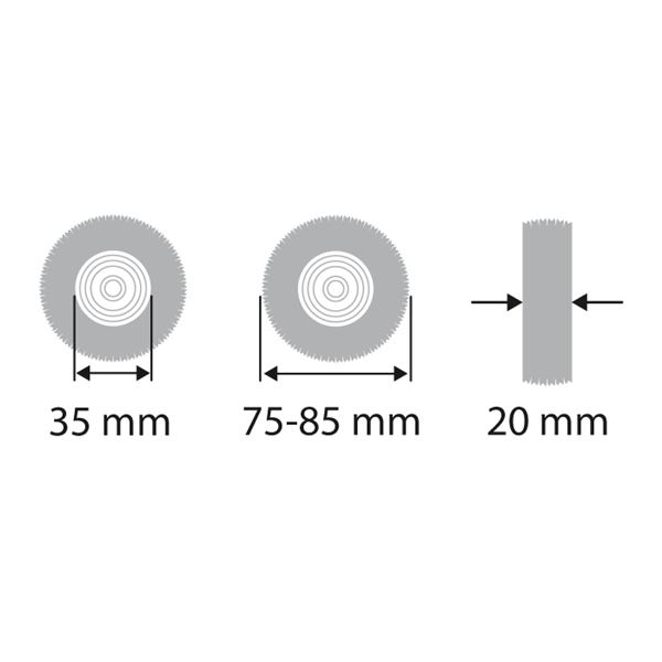 Ocelový kotouč pr. 75 mm, drát 0,10 mm