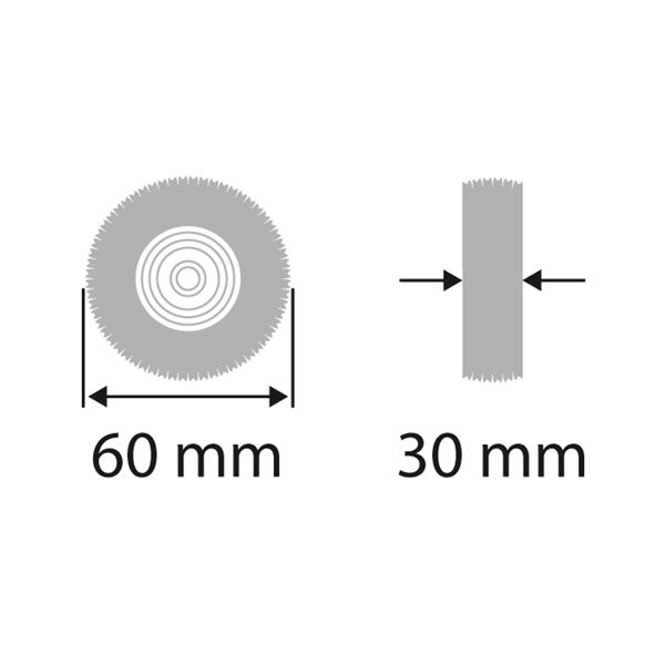 Vlněný kotouč, č. 1, 60x30 mm