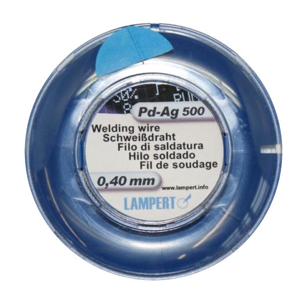 Svařovací drát Palladium, pr.0,40 mm, 50 cm, PdAg500