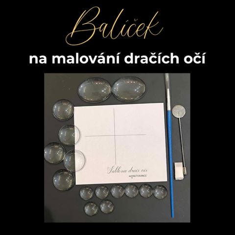 Balíček na malování dračích očí VELKÝ